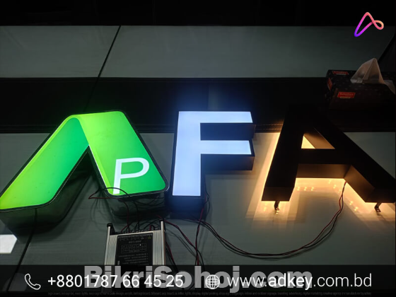 LED Acrylic Letter Sign SS Letter Price Advertising